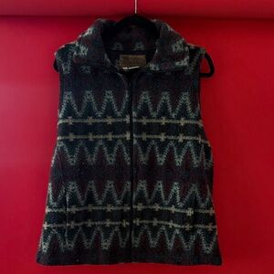 Women’s Patterned Zip-Up Vest - Dark Multi by Pendleton